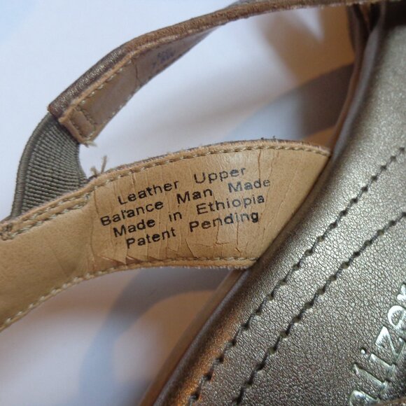 Naturalizer N5‎ Comfort Leather Slingback Cooper Sandals Women's Size 7.5W - Picture 4 of 8